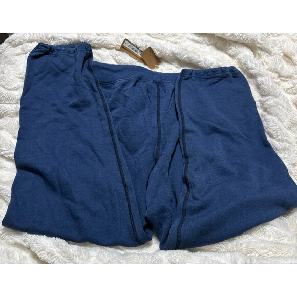 Skims Lightweight Fleece Shrunken Jogger in Washed Navy, Size small - Picture 3 of 4